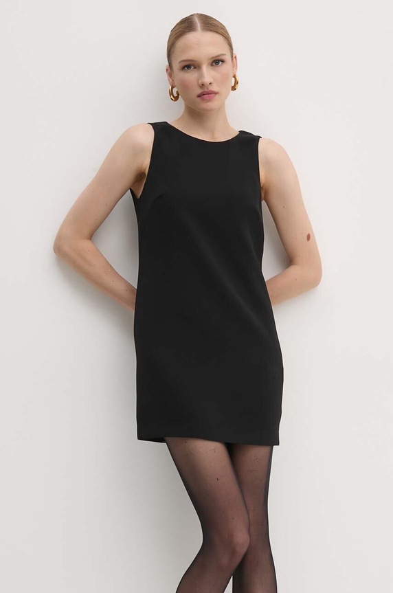 Φόρεμα Elisabetta Franchi AB73947E2 μαύρο AW24
