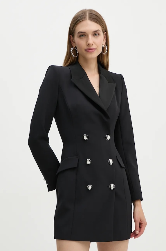 Šaty Elisabetta Franchi látka čierna AB74147E2