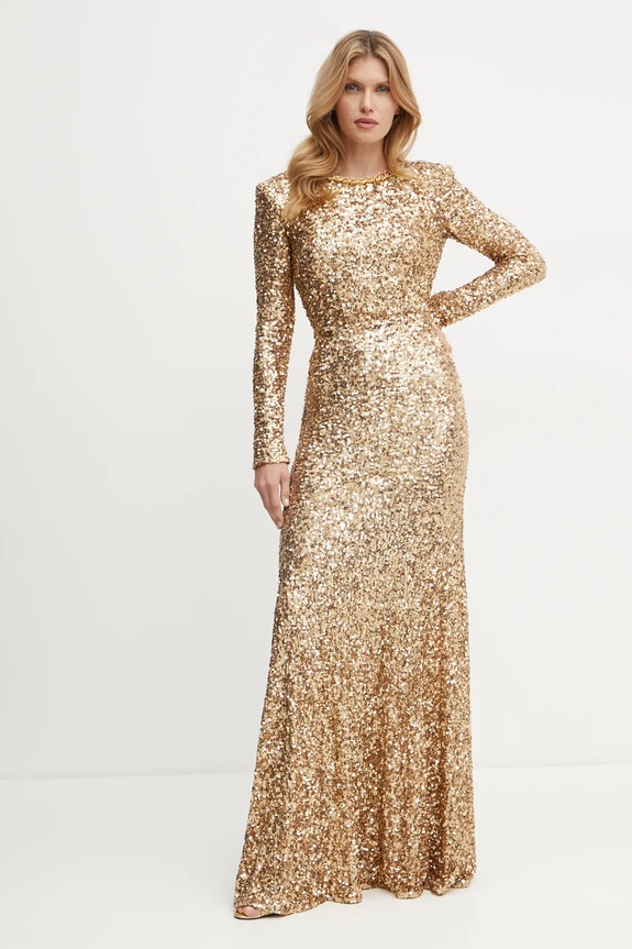 Oblačila Obleka Elisabetta Franchi AB75947E2 zlata