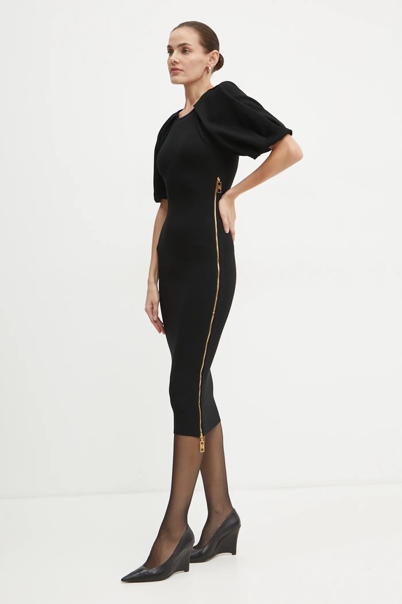 Elisabetta Franchi sukienka AM22M47E2 czarny AW24