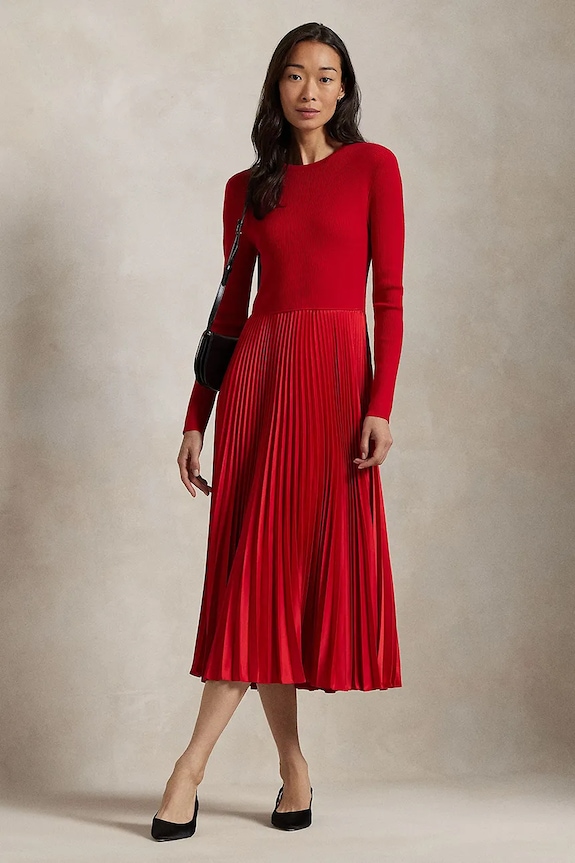 Polo Ralph Lauren dress plain red 211948693
