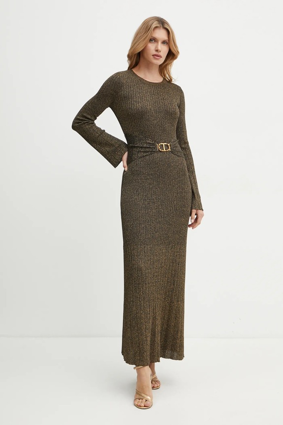 Рокля Twinset вискоза злато 242TT3460