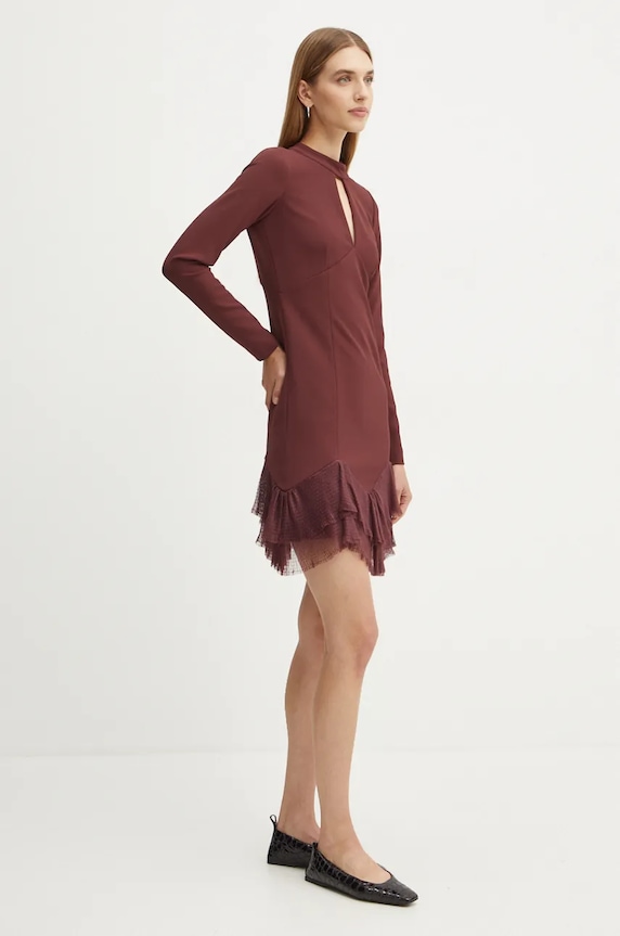 Îmbrăcăminte Twinset rochie 242TT2302 burgundia