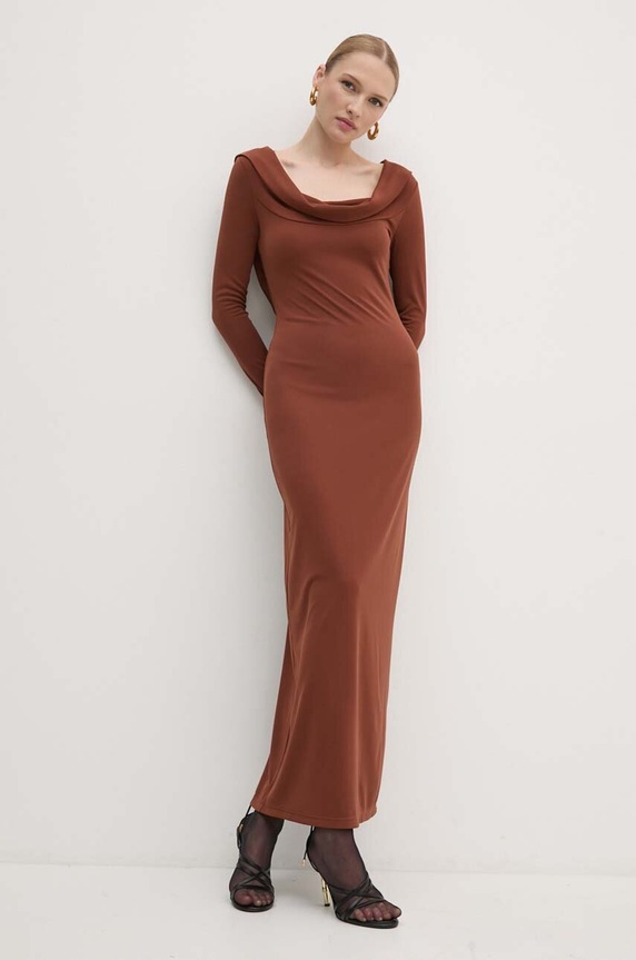 Šaty Twinset 242TF2150 hnedá AW24