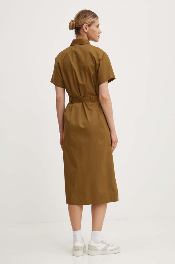 Odjeća Pamučna haljina A.P.C. robe new drew COGZR.F05959 zelena