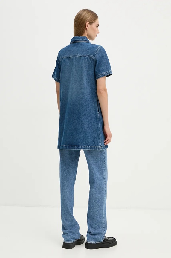 Îmbrăcăminte A.P.C. rochie din denim robe amanda COGZU.F35104 albastru
