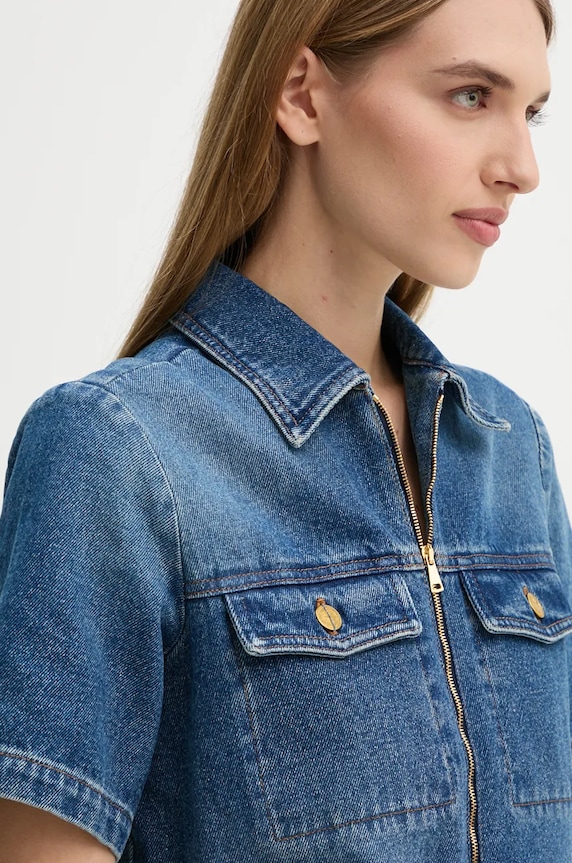A.P.C. rochie din denim robe amanda albastru COGZU.F35104