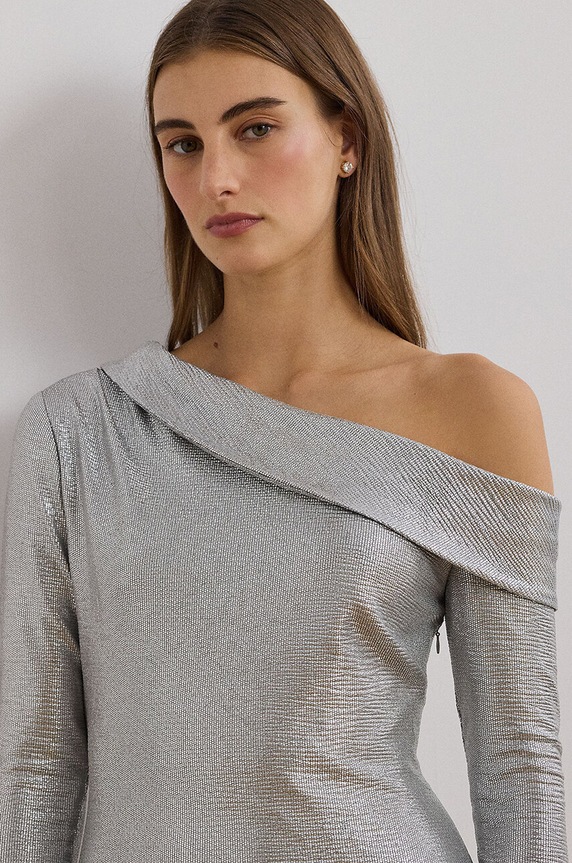 Платье Lauren Ralph Lauren серебрянный 253951615