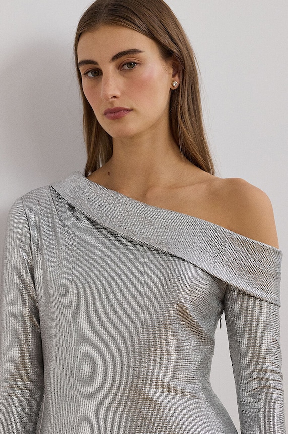 Платье Lauren Ralph Lauren серебрянный 253951615