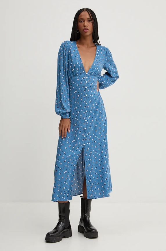 Obleka Billabong Cool Night Raven modra EBJWD00150