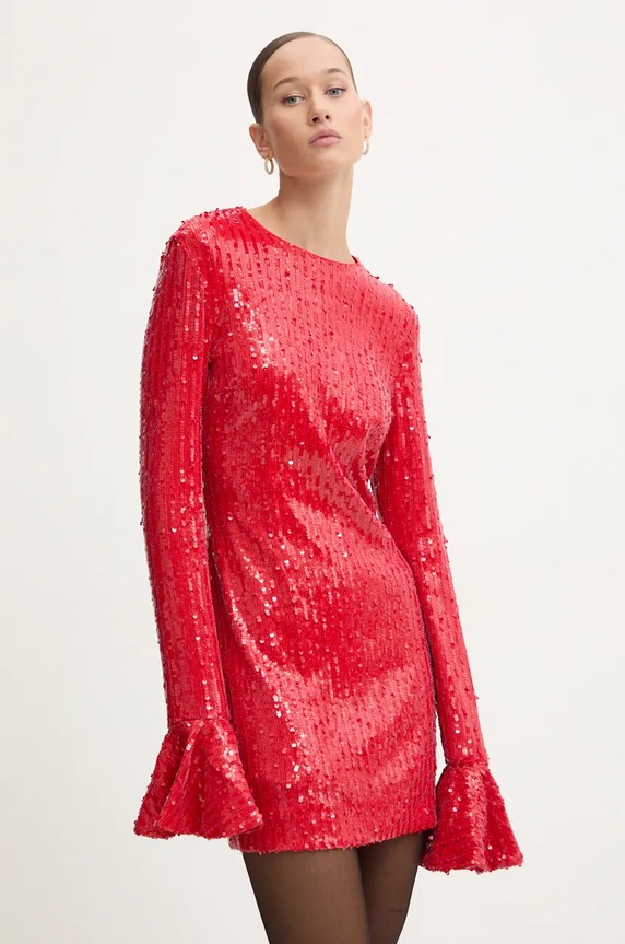 Haljina Rotate pletivo crvena 1131503017