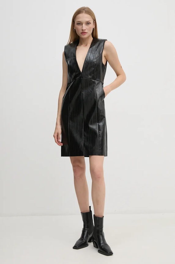 Šaty Sisley 4S6DLV06O černá AW24