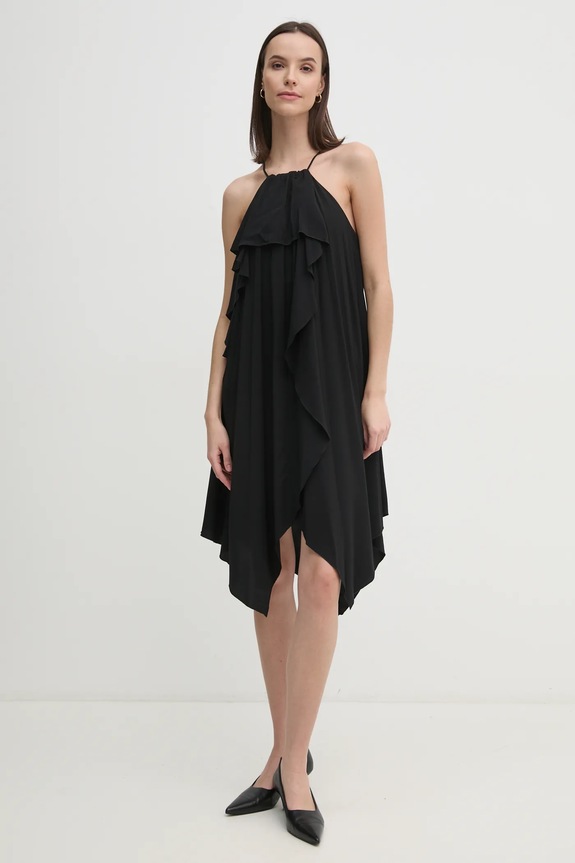 Φόρεμα Sisley μαύρο 4LNTLV06M