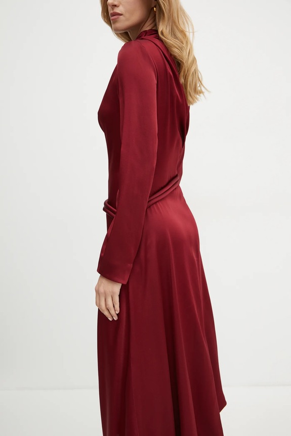 Victoria Beckham sukienka 1424WDR005829A bordowy