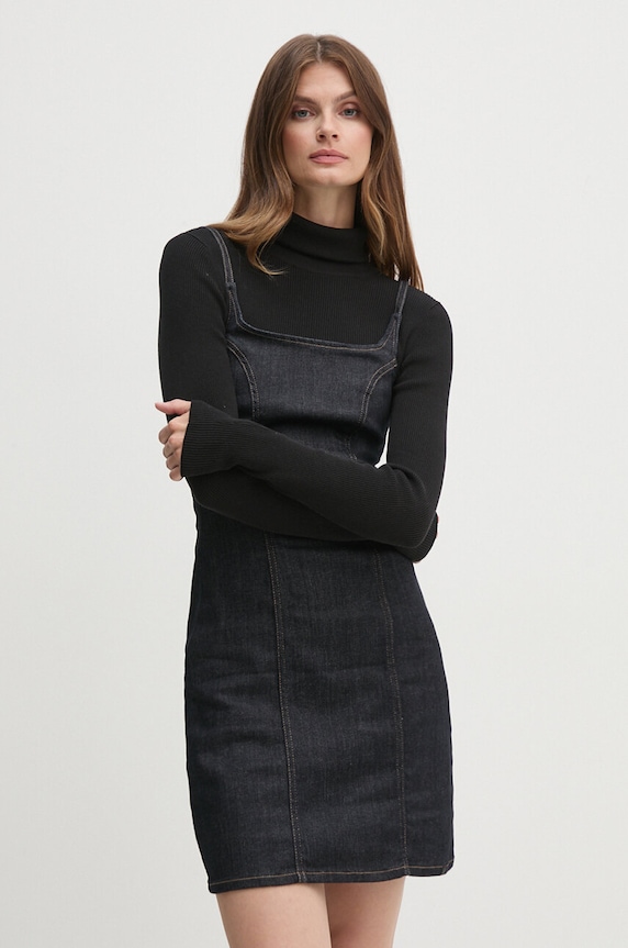 Ρούχα Φόρεμα τζιν Calvin Klein Jeans J20J223980 σκούρο μπλε