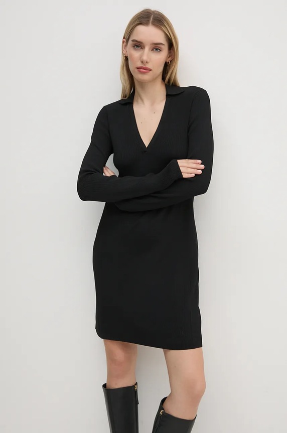 Šaty Calvin Klein Jeans s elastanom čierna J20J224462