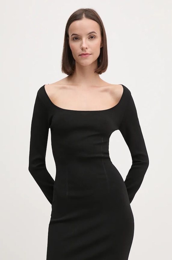Haljina Calvin Klein Jeans crna J20J224158