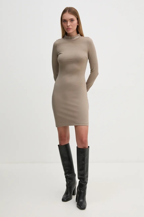 Šaty Calvin Klein Jeans J20J225395 zelená AW24