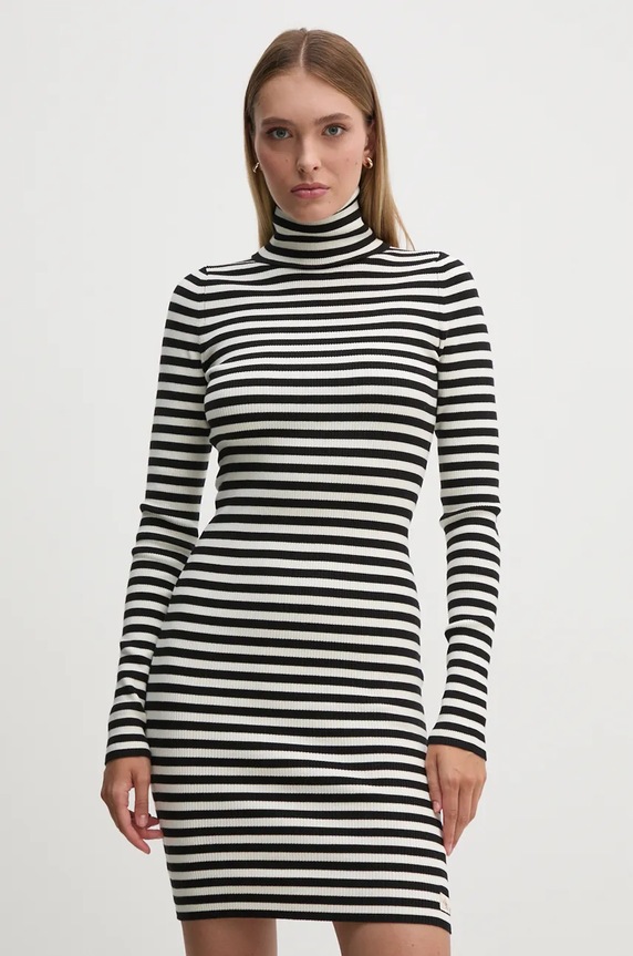 Obleka Calvin Klein Jeans J20J224150 bela AW24