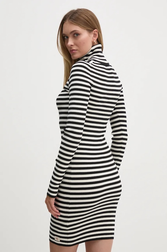 Oblačila Obleka Calvin Klein Jeans J20J224150 bela