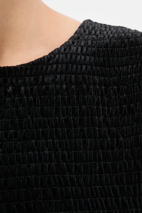 Βελούδινο φόρεμα MICHAEL Michael Kors MF482MLF0P μαύρο