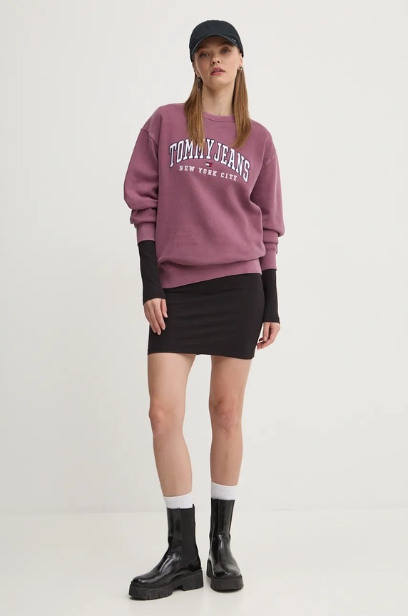 Haljina Tommy Jeans DW0DW18722 crna AW24