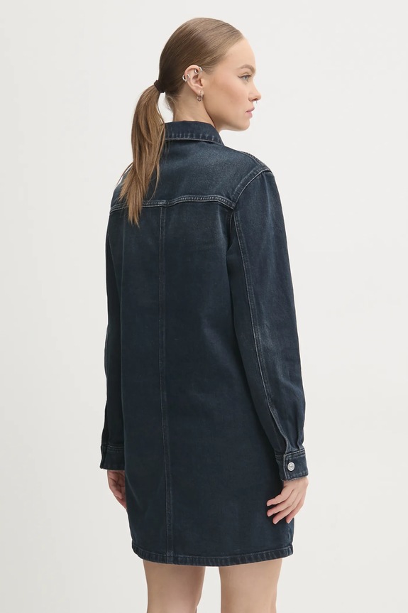Oblečenie Rifľové šaty Tommy Jeans DW0DW19735 tmavomodrá