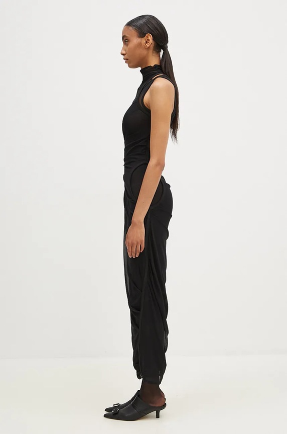 Coperni rochie Mesh Dress COPR107557 negru AW24