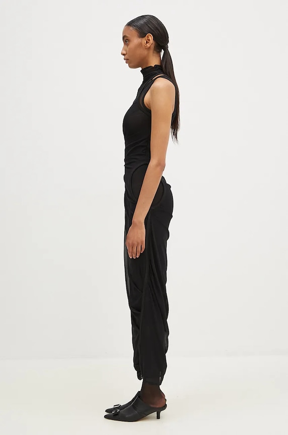 Coperni rochie Mesh Dress COPR107557 negru AW24