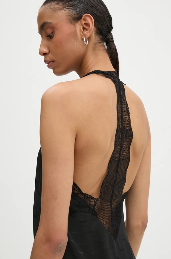 Копринена рокля ZADIG&VOLTAIRE черен WWDR01334
