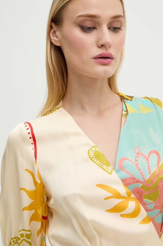 Šaty Never Fully Dressed Vienna Wrap Dress NFDDR1567 vícebarevná