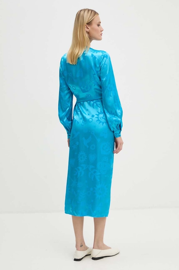 Одяг Сукня Never Fully Dressed Vienna Wrap Dress NFDDR1575 блакитний