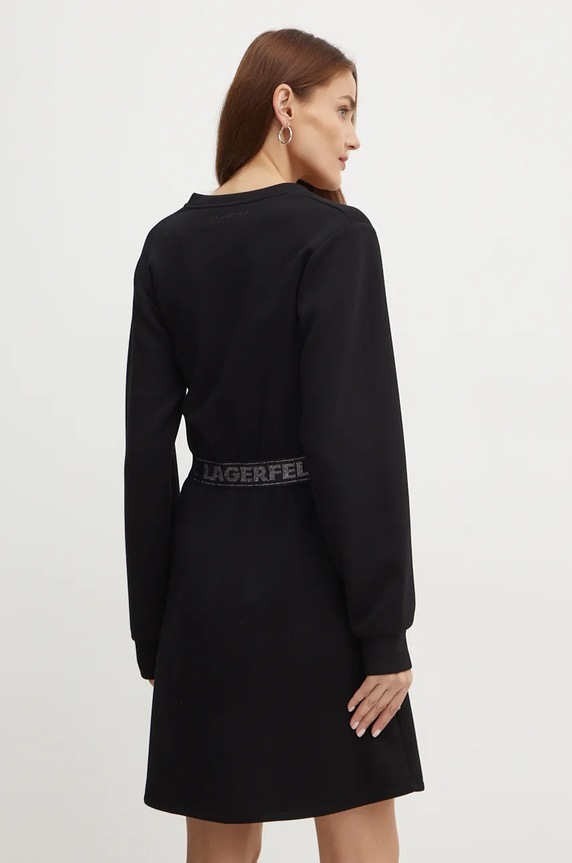 Oblačila Obleka Karl Lagerfeld 246W1312 črna