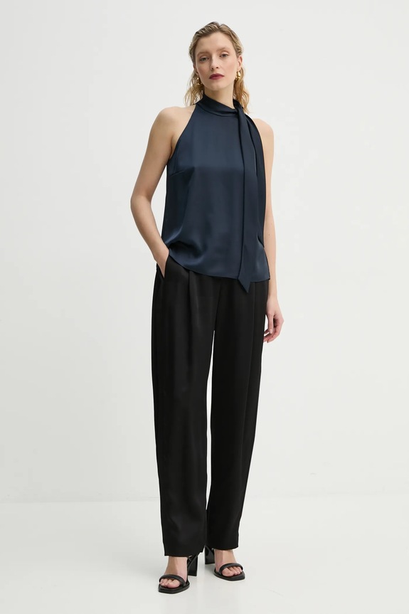 Blúzka Theory O1005507 tmavomodrá AW24