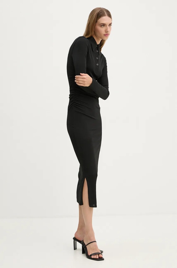 Haljina Nanushka VERITY NW24CRDR00399 crna AW24