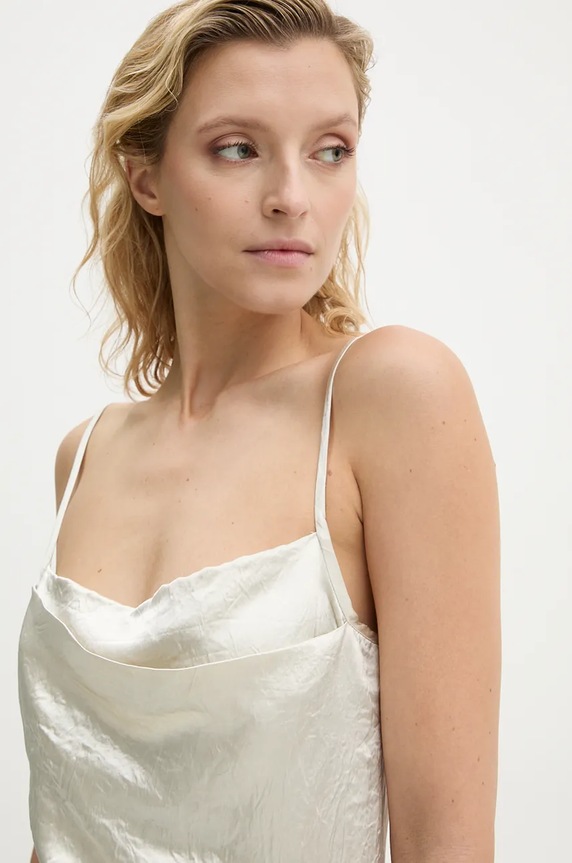 Haljina Nanushka BRIAR NW24PFBS13171 bež