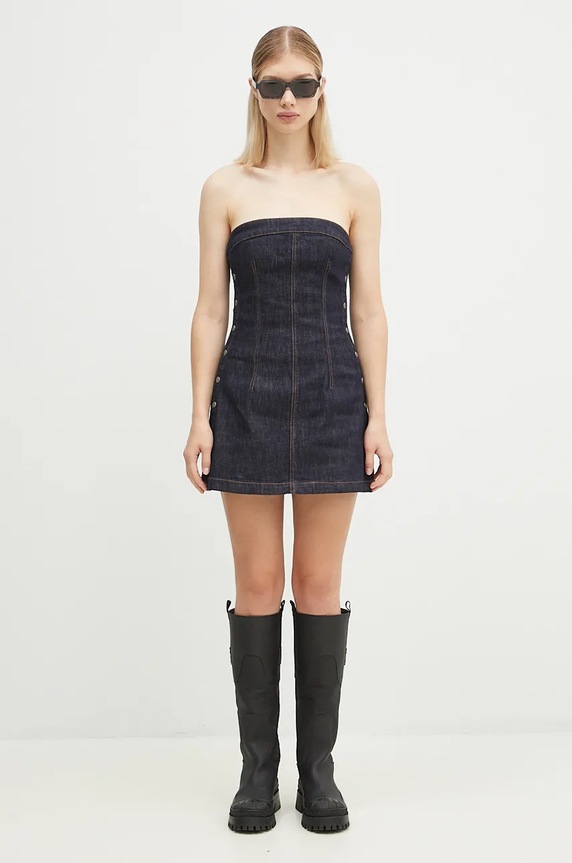 Traper haljina KSUBI Hotline bez uzorka mornarsko plava WFA24DR002