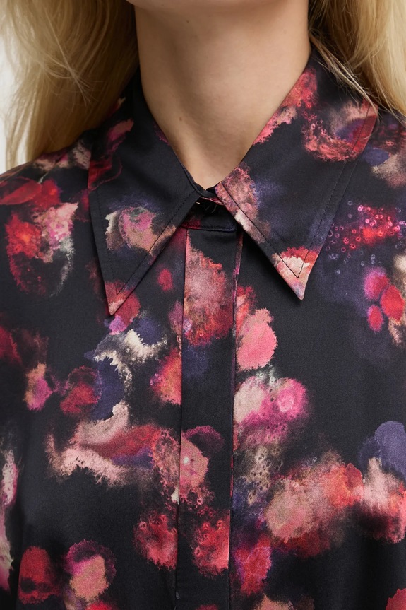 A.L.C. selyem ruha Mia 6DRES00097 fekete