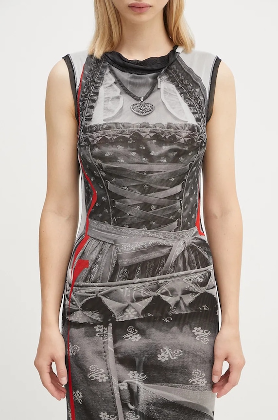 Ottolinger dress Mesh Maxi Dress multicolor 1010301721