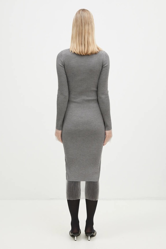 Одяг Вовняна сукня Sportmax Alibi 2422326022600 сірий