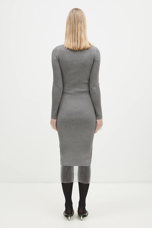 Одяг Вовняна сукня Sportmax Alibi 2422326022600 сірий