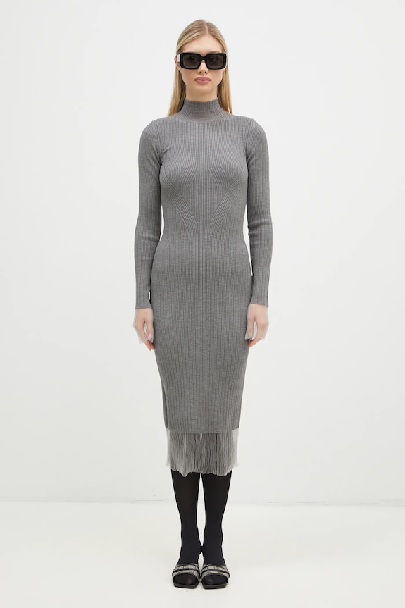 Вовняна сукня Sportmax Alibi 2422326022600 сірий