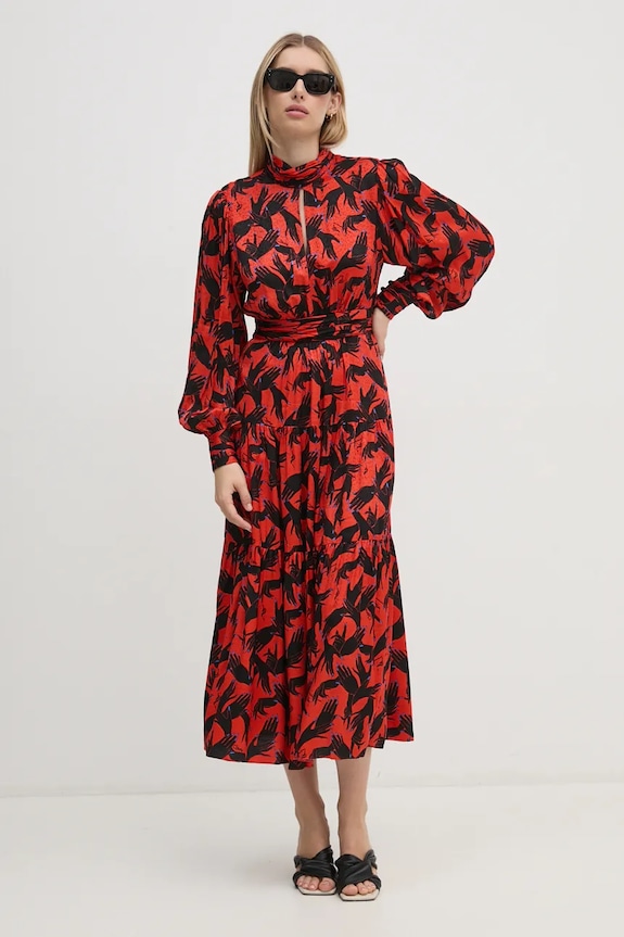 Платье DIANE VON FURSTENBERG узор красный DVFDL3S054