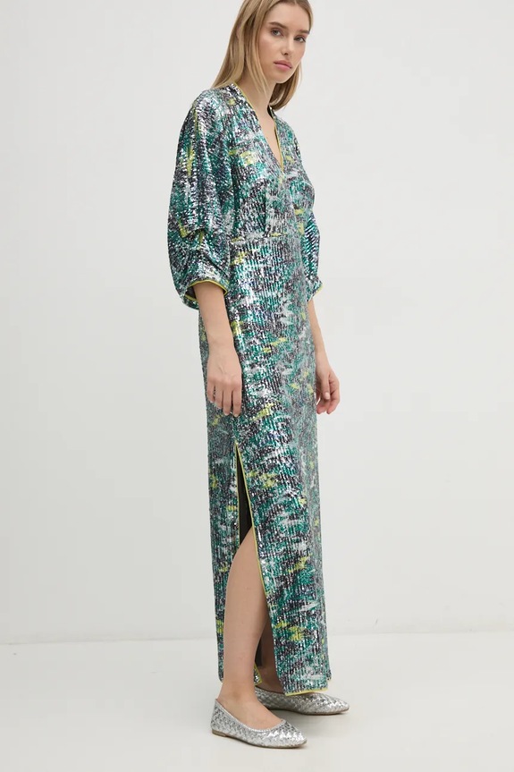Φόρεμα DIANE VON FURSTENBERG εμπριμέ πράσινο DVFGL3S006