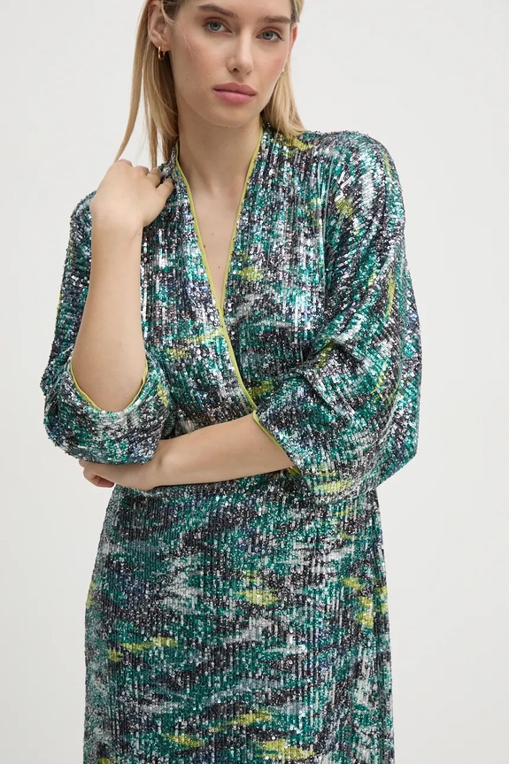 Φόρεμα DIANE VON FURSTENBERG πράσινο DVFGL3S006