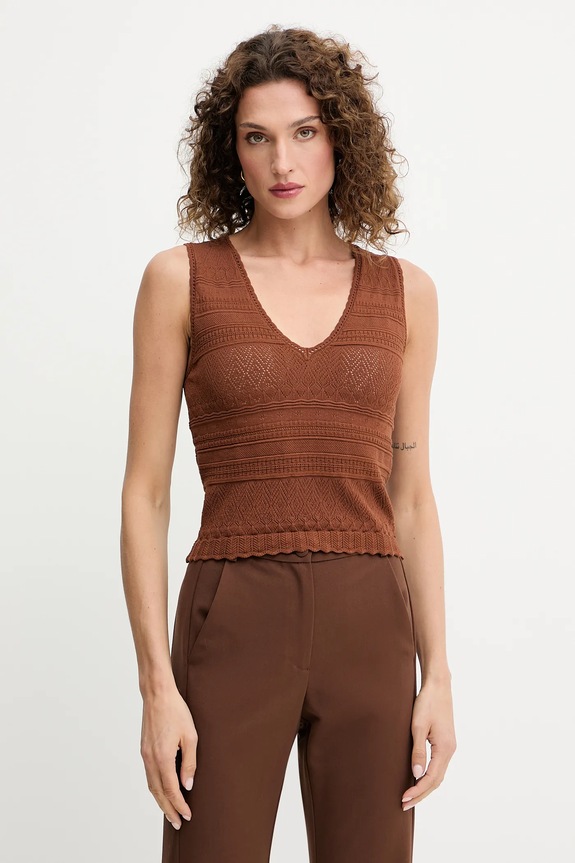 Morgan top MORTA sima barna MORTA