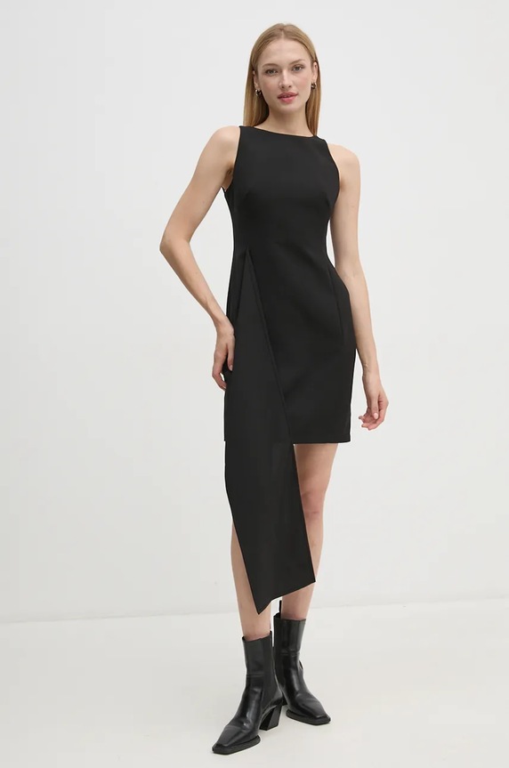 Φόρεμα Sandro Ferrone SFS23YBEBOLLETTA μαύρο AW24