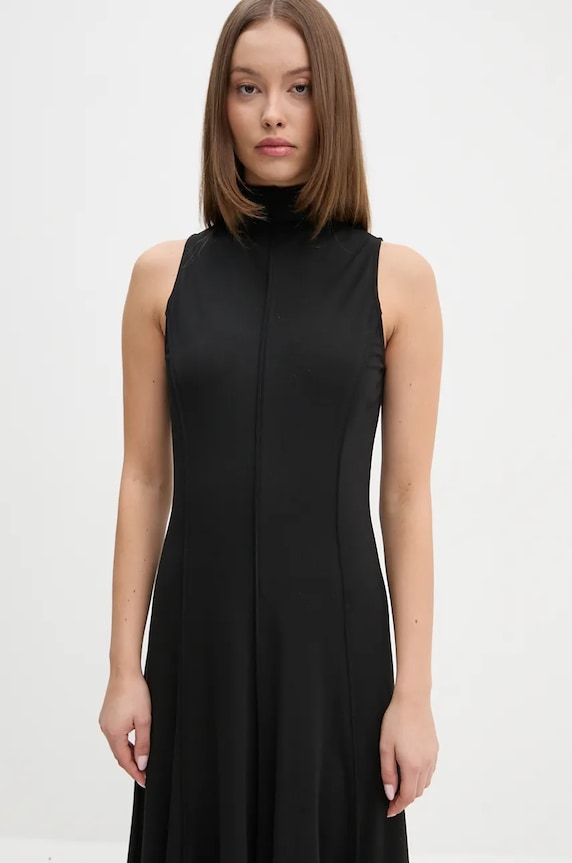 Φόρεμα Sandro Ferrone μαύρο SFS23YBEBOTTONE