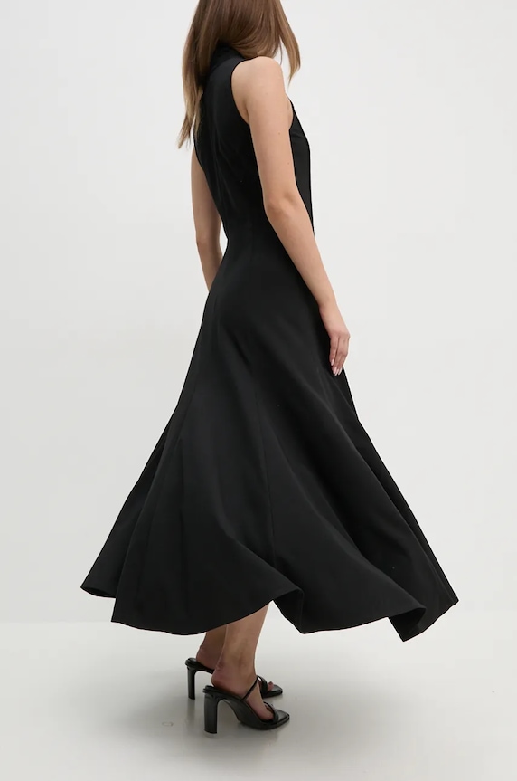 Φόρεμα Sandro Ferrone SFS23YBEBOTTONE μαύρο