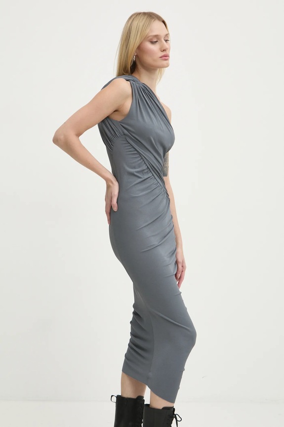 Rick Owens Lilies rochie midi gri LI02D5526CVI